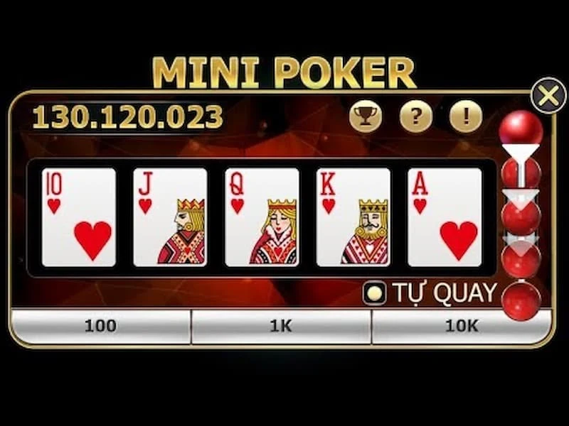 Luật chơi Mini Poker chi tiết